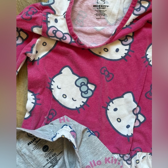 Hello Kitty Pink and Gray Kids Dress and Leggings Set - Picture 2 of 2